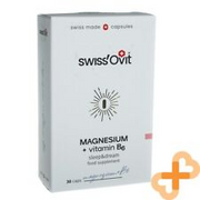 SWISSOVIT Magnesium + Vitamin B6 30 Capsules Supplement Sleep Support Relaxation
