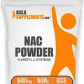BulkSupplements N-Acetyl L-Cysteine (NAC) Powder 500g - 600 mg Per Serving