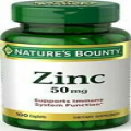 Natures Bounty Zinc 50 mg 100 Caplets Same Day Shipping FREE