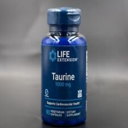 Life Extension Taurine 1000 mg, 90 vegetarian capsules non-GMO
