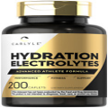 Hydration Electrolytes | 200 Caplets | Athlete Formula | Vegetarian | by Carlyle