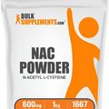 BulkSupplements N-Acetyl L-Cysteine (NAC) Powder 1kg - 600mg Per Serving