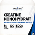 Creatine Monohydrate Micronized Powder 500G, 5g per Serving For Muscle Gain