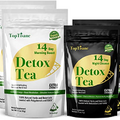 TOPTISANE 14 Day Detox Cleanse Tea for Belly Fat, Herbal Tea for Metabolism, 2 Morning Boost Tea (28 Bags), Body Cleanse for Women