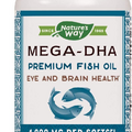 Nature’s Way Mega-DHA Premium Fish Oil, Eye and Brain Health*, Omega-3, 60...