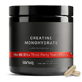 Creatine Pills 99.5%+ Purity 5000mg Ultra High Purity - Third-Party Tested Creatine Monohydrate Capsules - Pre and Post Workout Creatine Supplement for Men & Women -1Month