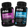 DR. BO Liver Cleanse & Lung Support Pills - Herbal Cleanser Formulas to Support Liver & Lung Health