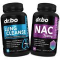 DR. BO Lung Cleanse Support Supplements - NAC Supplement N-Acetyl Cysteine Pills - 750mg N Acetyl Cysteine Formula - Respiratory Health