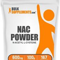 BulkSupplements N-Acetyl L-Cysteine (NAC) Powder 100g - 600 mg Per Serving