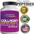 Premium Collagen Peptides 1500 MG Hydrolyzed Anti-Aging (Types I,II,III,V,X) 120
