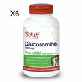 X6 Schiff Glucosamine Plus MSM 150 Coated Tablets Ea Milk-Free Exp 7/24