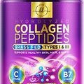 Collagen Peptides Powder - Hair, Skin, Nail & Joint Support, Type I & III