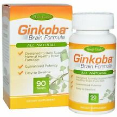 Bodygold Ginkoba Dietary Supplement Healthy Brain Function Support 90ct 12 Pack