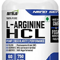 NutriJa L-Arginine HCL Capsules - Highest Bioavailability Form of L-Arginine | Maximum Strength, Nitric Oxide Precursor (120 Capsules)