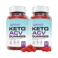 2-Pack Optimal Keto Gummies - Optimal Keto ACV Gummies Weight Loss - 120 Gummies