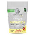 Sunwarrior Vegan Hydration Blend Electrolyes Supplement | Elderberry Coconut Water Real Salt Soy Free Sugar Free Synthetic Free Gluten Free Dairy Free | Strawberry 30 Servings | Active Hydration