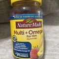 Mens Multivitamin Supplement Gummies w/ Omega 3s & B Vitamins(80ct) exp 04/24
