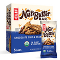 CLIF Nut Butter Bar Organic Snack Bars Chocolate Chip Peanut Butter 5 Count