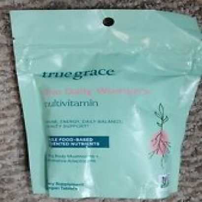 True Grace One Daily Women's  Fermented Multivitamin, 90 tablet refill bag