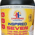Inspired Seven Vanilla Time-Released Protein Blend, 2.9lb, 24G Protein