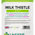 Milk Thistle Seed Extract Tablets 2000mg 4-PACK 480 Tablets 80mg Silymarin
