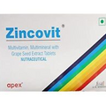Zincovit Multivitamin Multimineral With Grape Seed Extract 15 Tablets free shipp