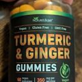 Turmeric Curcumin Ginger Gummies, 60 Count, Pain Relief & Joint Support Gummy
