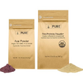 PURE ORIGINAL INGREDIENTS Acai Powder and Pea Protein Powder, Various Sizes, Superfoods, Vegan