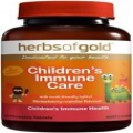 Children's Immune Care 60 Chewable Tabs Herbs of Gold