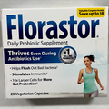 LOT OF 2 Florastor Daily Probiotic Supplement 20 Vegetarian Caps EXP 12/24+ NEW