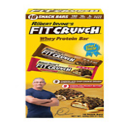 Fit Crunch Chocolate Peanut Butter & Chip Cookie Dough 18 Baked Protein Bars