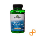 SWANSON ACETYL L-Carnitine 500mg 100 Capsules Brain & Nervous System Health