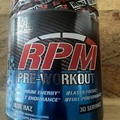 EVL RPM Energy Pre Workout Energy Drink Powder Blue Raz 30 Servings Exp 10/2024