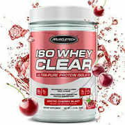 MuscleTech ISO WHEY CLEAR Protein Isolate Powder 19 Serves ARCTIC CHERRY BLAST