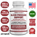 Blood Pressure Support, High BP Supplement with 13 Vitamins & Herbs - 90 Capsule