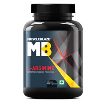 MuscleBlaze L-Arginine, Supports Nitric Oxide Production, Pack of 90 Capsules