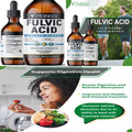 Organic Fulvic Acid + 72 Trace Minerals, Digestion ,Hydration ,Keto, New