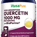 Nusapure Quercetin 1000Mg - 200 Veggie Caps (Non-Gmo,Gluten-Free, Vegetarian) wi