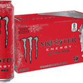 Monster Energy Ultra Red, Sugar Free Drink, 16 16 Ounce (Pack of 15)