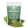 SAPTAMVEDA Premium Moringa Leaf Powder 8.81 Oz/250 Gm | Drumstick Leaf Powder | Natural Multi-Vitamin | Rich in Anti-Oxidant, Immunity Booster | Good for Hair & Skin from India Farms
