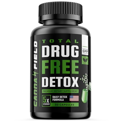 Canna Field Detox and Liver Cleanse - USA Made - 5-Days Detox - Natural toxins Remove – Premium Liver Health Formula(Green)
