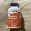 NOW Foods L-Lysine Double Strength 1000mg Tablets - 100 Count Exp 5/27