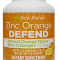 2PK Basic Organics Zinc Orange Defend, Orange 100 Lozenges 054458949114VL