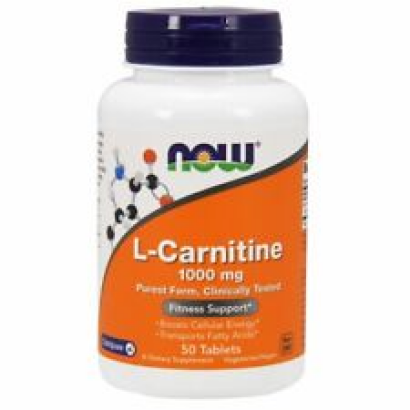 L-Carnitine 1000 mg 50 Tabs By Now Foods