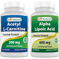 Best Naturals Acetyl L-Carnitine 500 Mg & Alpha Lipoic Acid 600 mg