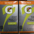 Gatorade Single Serve Powder Sticks 10-1.23 oz Packs LEMON LIME- 2 Boxes Read