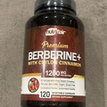 Nutriflair Premium Berberine+ 1200Mg, 120 Capsules Ceylon Cinnamon Exp 02/2026