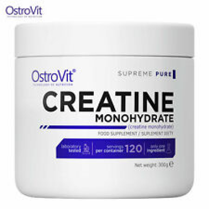 OstroVit Creatine Monohydrate 300g - 120 Serv. Increases Energy & Muscle Growth