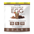 Designer Wellness, Designer Egg, Natural Egg Yolk & Egg White Protein Powder, Keto and Paleo Friendly, Low Calorie, Less Fat and Cholesterol, Dutch Chocolate, 12.4 Ounce