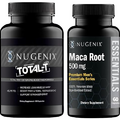 Nugenix Total-T Essentials Maca Root Powder - Free and Total Testosterone Booster, Support for Men's Health and Vitality